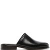Maison-Kitsune LEMAIRE round-toe slip-on Mules Black Men Slippers
