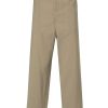 Maison-Kitsune Tapered Pants Men LEMAIRE Belted Tapered Trousers Green