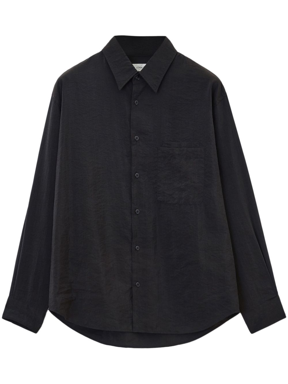 LEMAIRE Relaxed long-sleeve Shirt Brown Men Shirts Maison-Kitsune