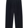 LEMAIRE pleat-detailing Tailored Trousers Black Maison-Kitsune Men Tailored Pants