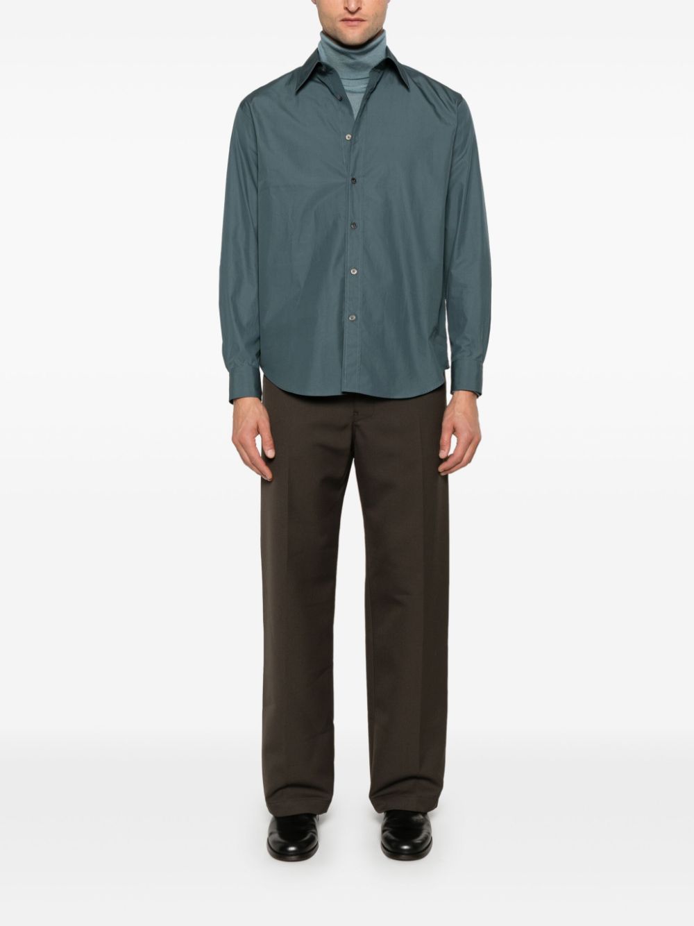 Men Regular-Fit & Straight Leg Pants Maison-Kitsune LEMAIRE Straight Trousers Blue