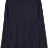 LEMAIRE long-sleeve Cotton T-shirt Black Men T-Shirts Maison-Kitsune