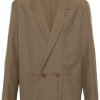 Men Blazers Maison-Kitsune LEMAIRE double-breasted Blazer Brown