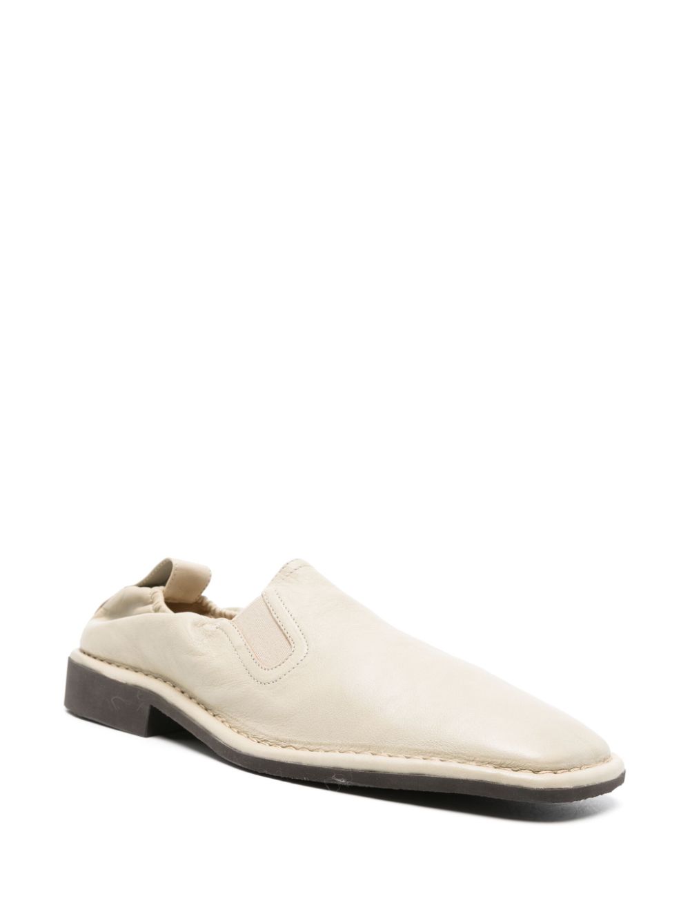 LEMAIRE square-toe Leather Loafers Neutrals Maison-Kitsune Men Loafers