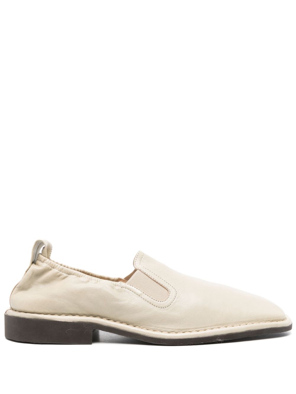 LEMAIRE square-toe Leather Loafers Neutrals Maison-Kitsune Men Loafers