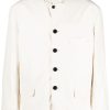 LEMAIRE notched-lapel single-breasted Jacket White Men Blazers Maison-Kitsune