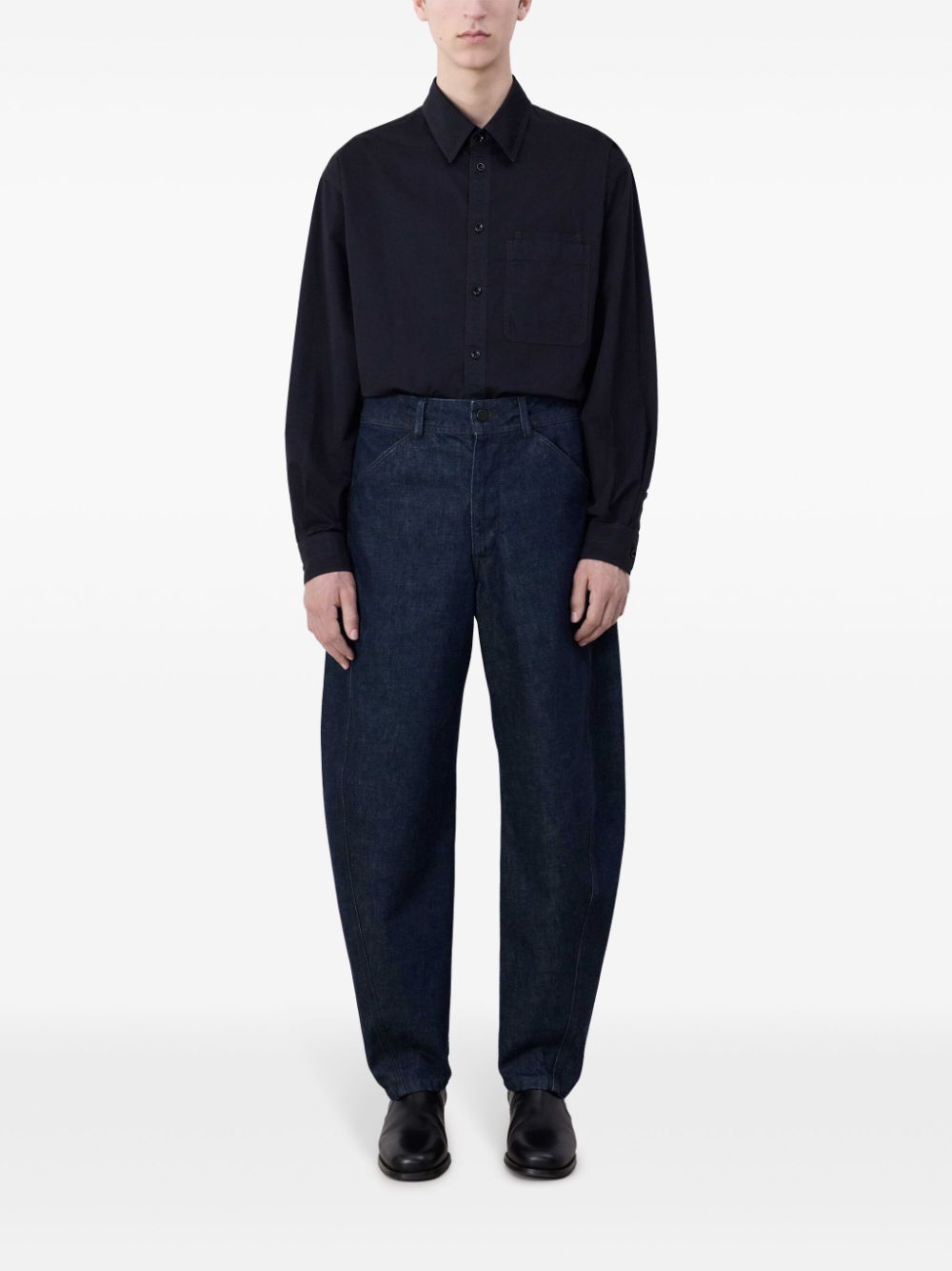 LEMAIRE Tapered Balloon Jeans Blue Maison-Kitsune Men Tapered Jeans