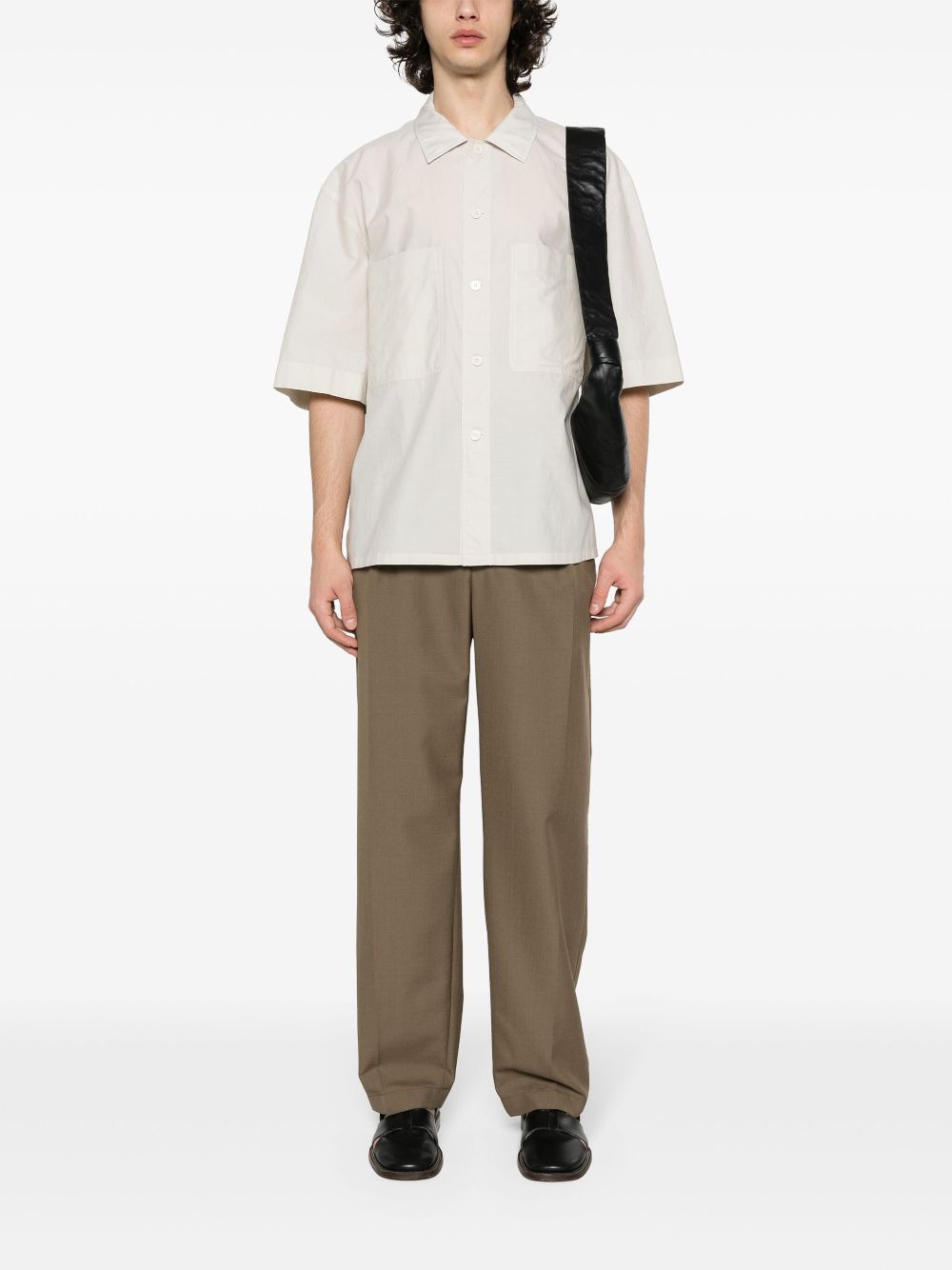Maison-Kitsune Shirts Men LEMAIRE spread-collar Shirt Neutrals