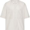 Maison-Kitsune Shirts Men LEMAIRE spread-collar Shirt Neutrals