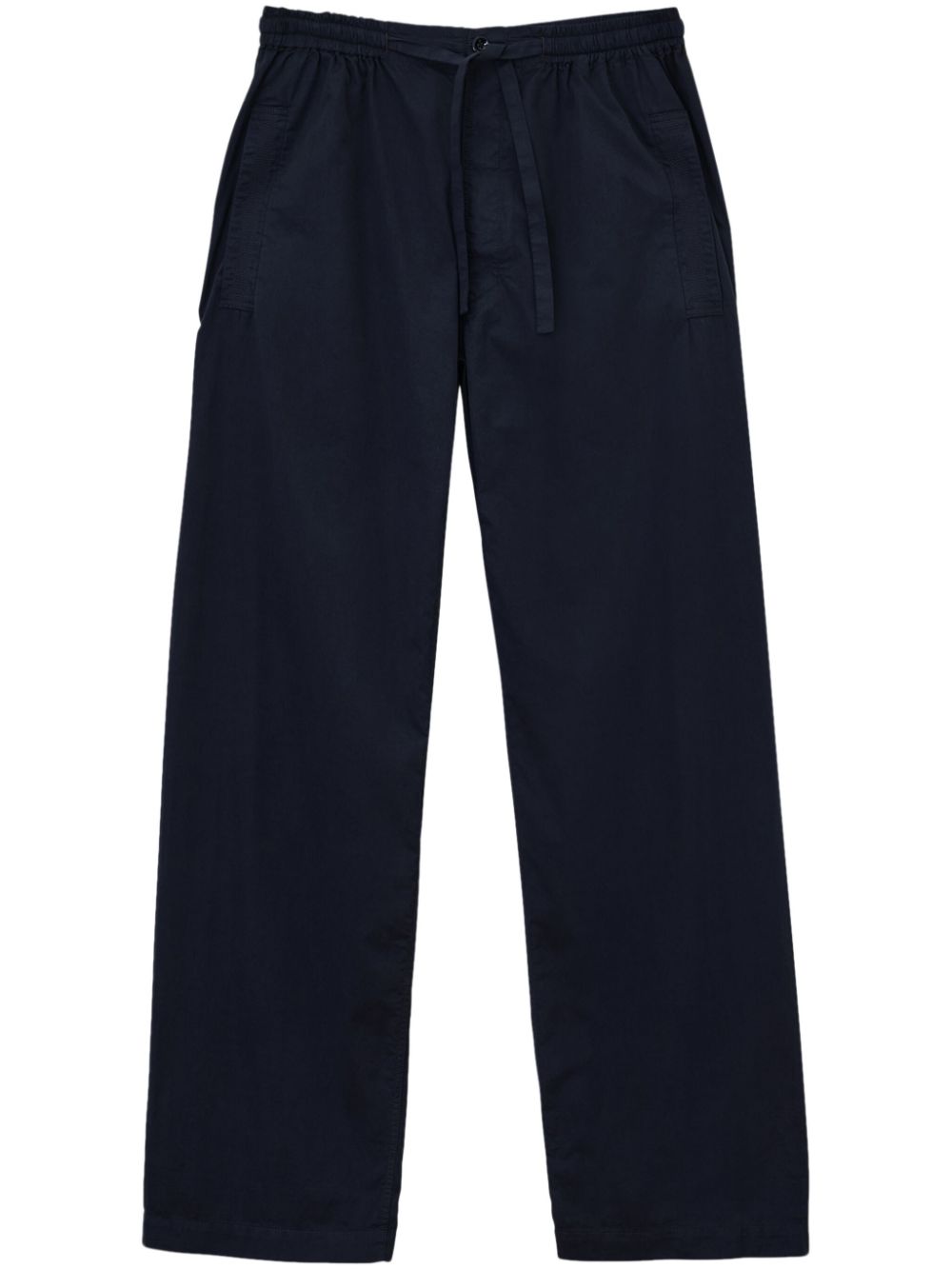 Men Regular-Fit & Straight Leg Pants Maison-Kitsune LEMAIRE drawstring-waist straight-leg Trousers Black