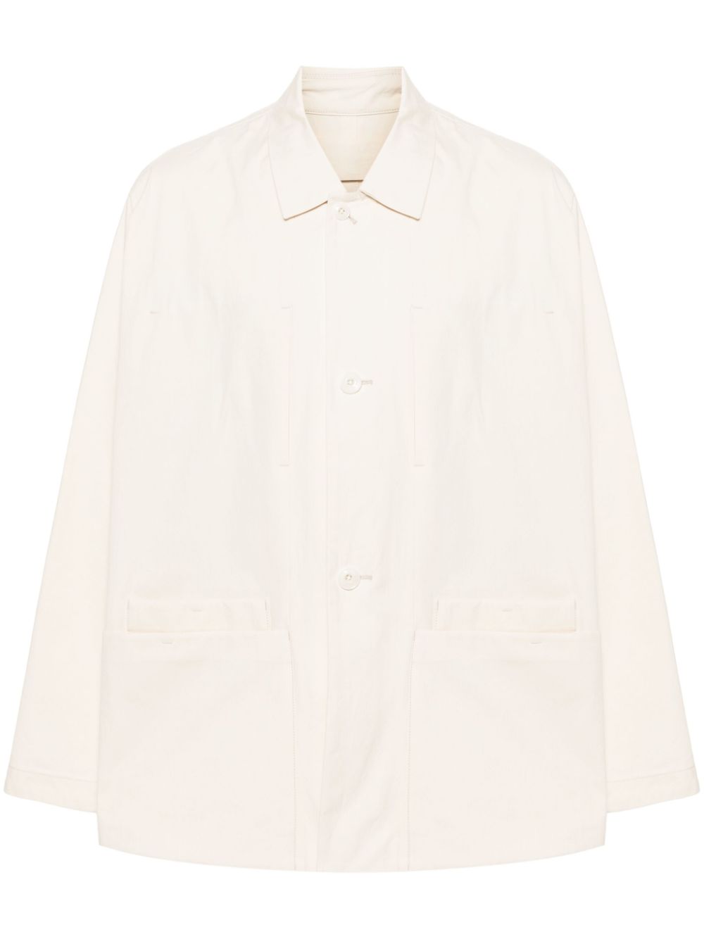 Men Shirt Jackets Maison-Kitsune LEMAIRE Cotton Shirt Jacket Neutrals