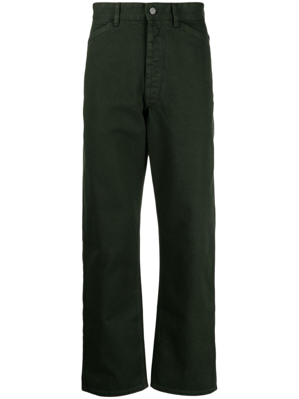 Men Regular & Straight-Leg Jeans Maison-Kitsune LEMAIRE mid-rise straight-leg Jeans Green