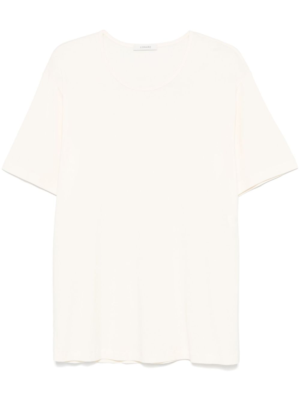 Maison-Kitsune T-Shirts Men LEMAIRE Ribbed U-neck T-shirt Neutrals