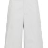 Maison-Kitsune Bermuda Shorts Men LEMAIRE Tonal Stitching Cotton Bermuda Shorts Grey