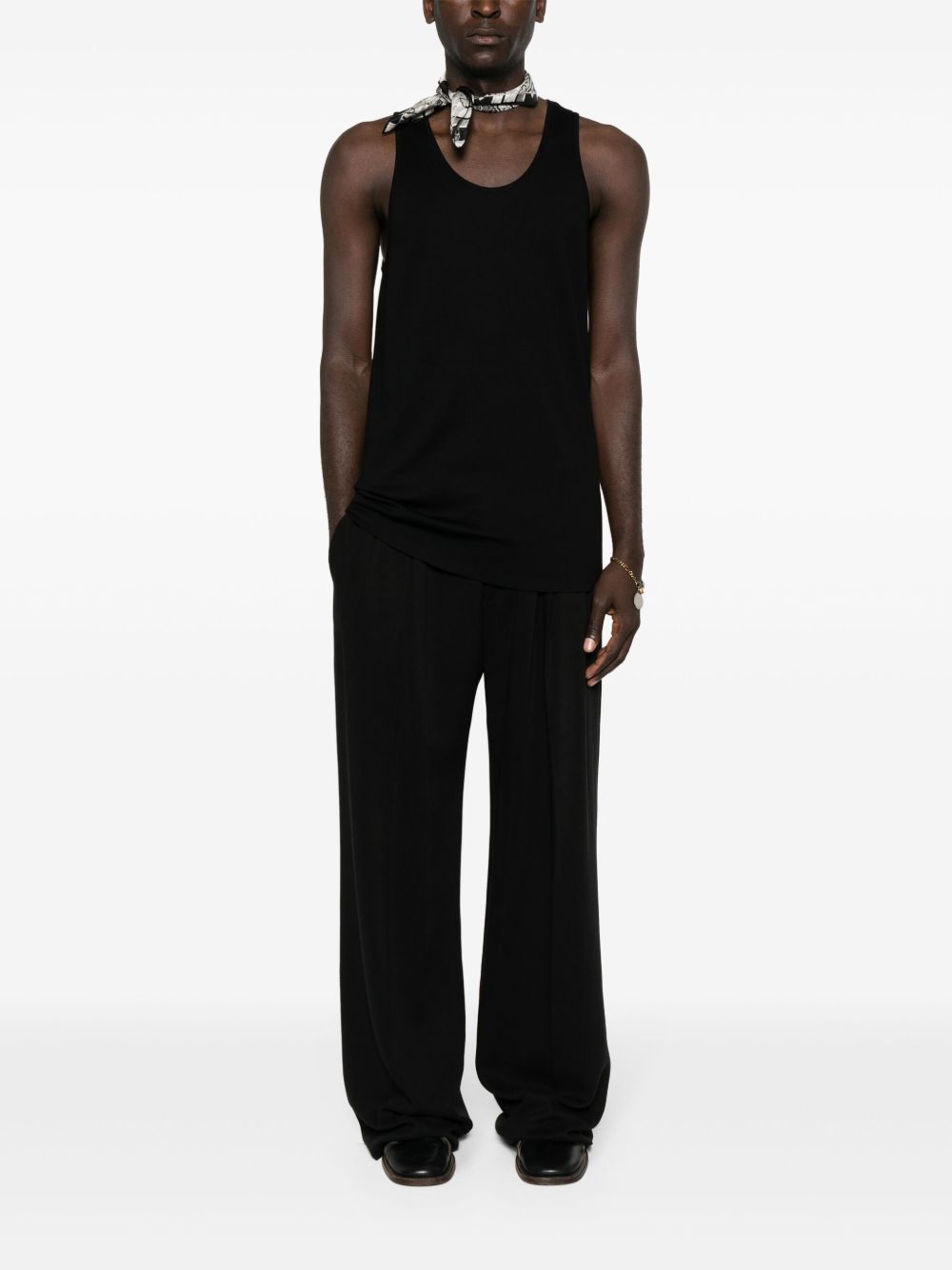 Men Vests & Tank Tops Maison-Kitsune LEMAIRE Débardeur Ribbed Top Black