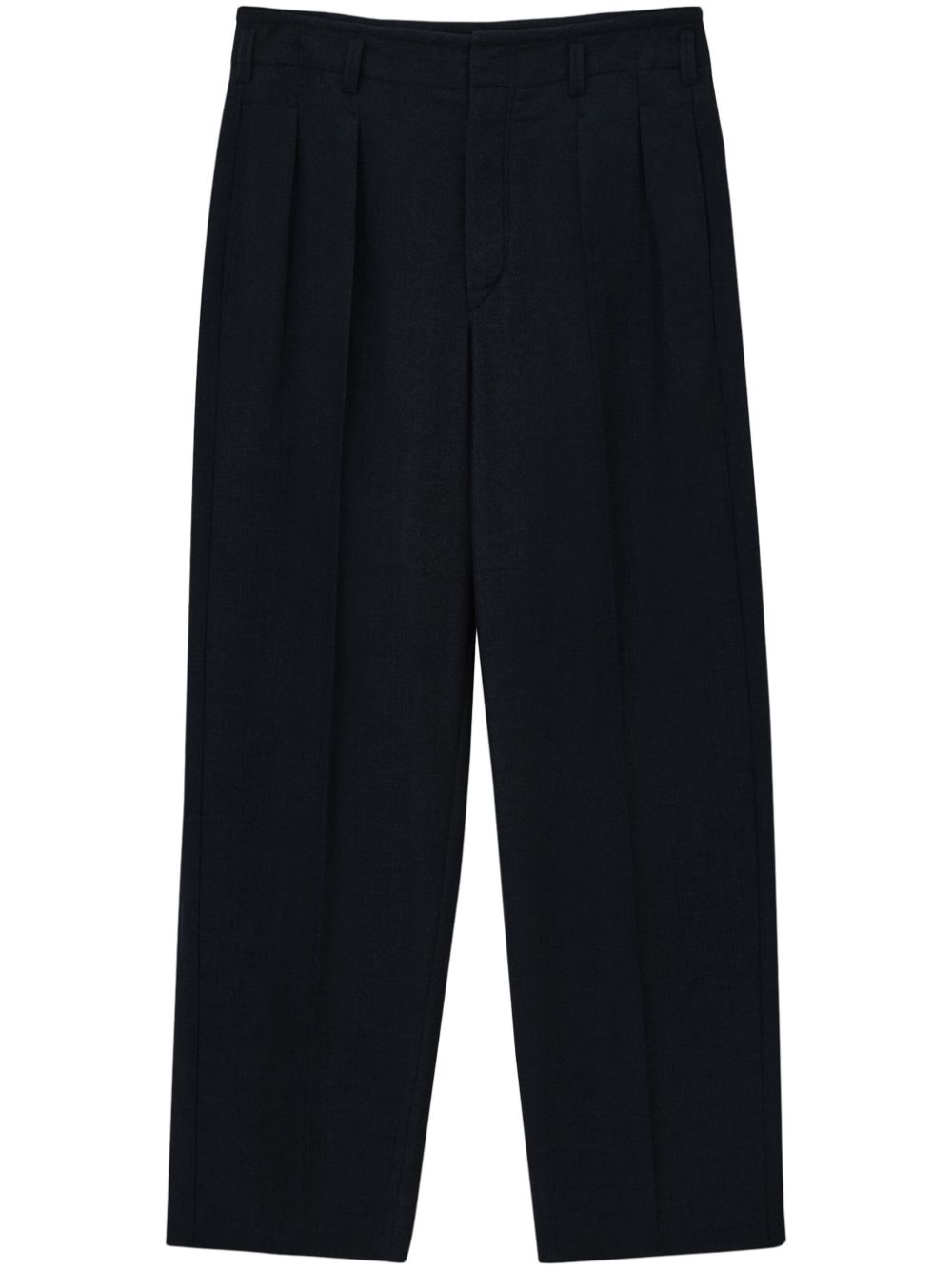 Maison-Kitsune LEMAIRE pleat-detailing straight-leg Trousers Grey Men Regular-Fit & Straight Leg Pants