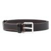 Men Belts Maison-Kitsune LEMAIRE logo-engraved Leather Belt Brown