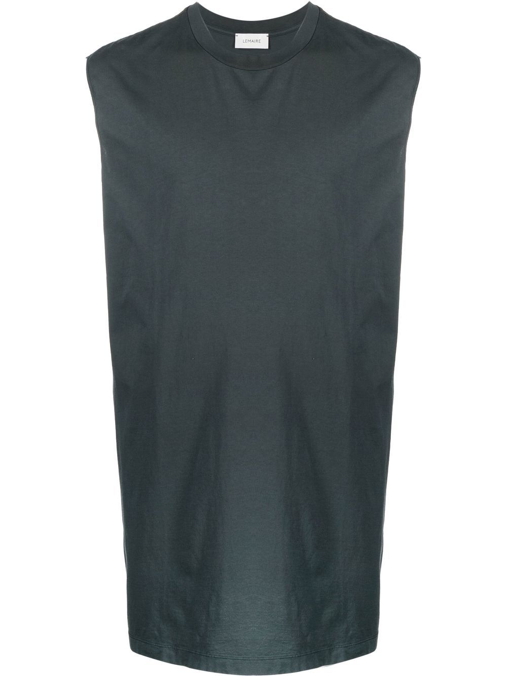 Maison-Kitsune Vests & Tank Tops Men LEMAIRE Longline Cotton Tank Top Green