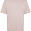 LEMAIRE short-sleeve Cotton T-shirt Pink Men T-Shirts Maison-Kitsune