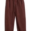 LEMAIRE elasticated-waist Cropped Trousers Red Maison-Kitsune Men Cropped Pants