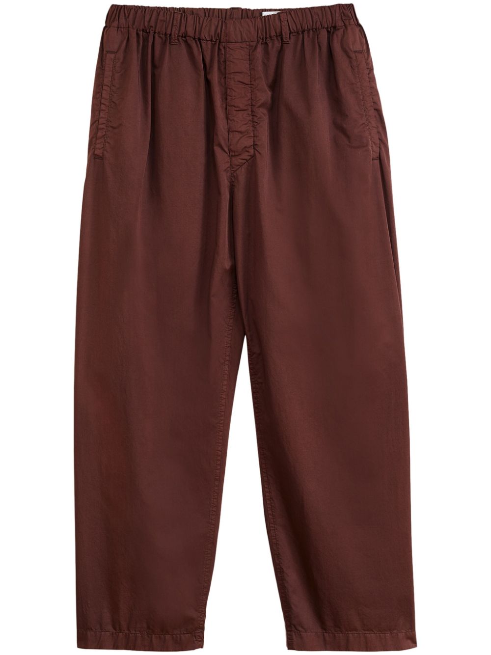 LEMAIRE elasticated-waist Cropped Trousers Red Maison-Kitsune Men Cropped Pants