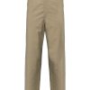 LEMAIRE Belted Tapered Trousers Neutrals Maison-Kitsune Men Tapered Pants