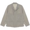 Maison-Kitsune Shirt Jackets Men LEMAIRE four-pocket Shirt Jacket Grey
