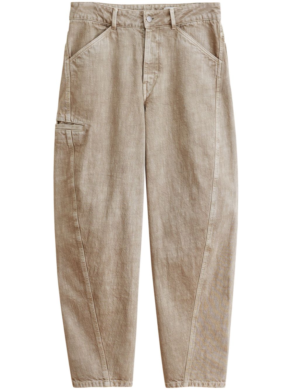LEMAIRE Twisted Workwear Jeans Neutrals Men Wide Leg Pants Maison-Kitsune