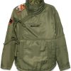 Maison-Kitsune Down Jackets Men Maharishi Tibetan Panther Jacket Green