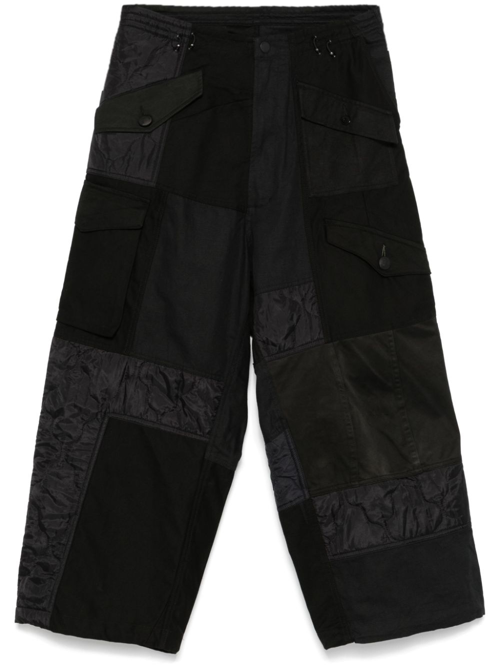 Maison-Kitsune Maharishi 5268 Upcycled M95 Cargo Pants Black Men Loose Fit Pants