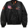 Maharishi 5345 Duality Panther MA1 Bomber Jacket Black Men Bomber Jackets Maison-Kitsune