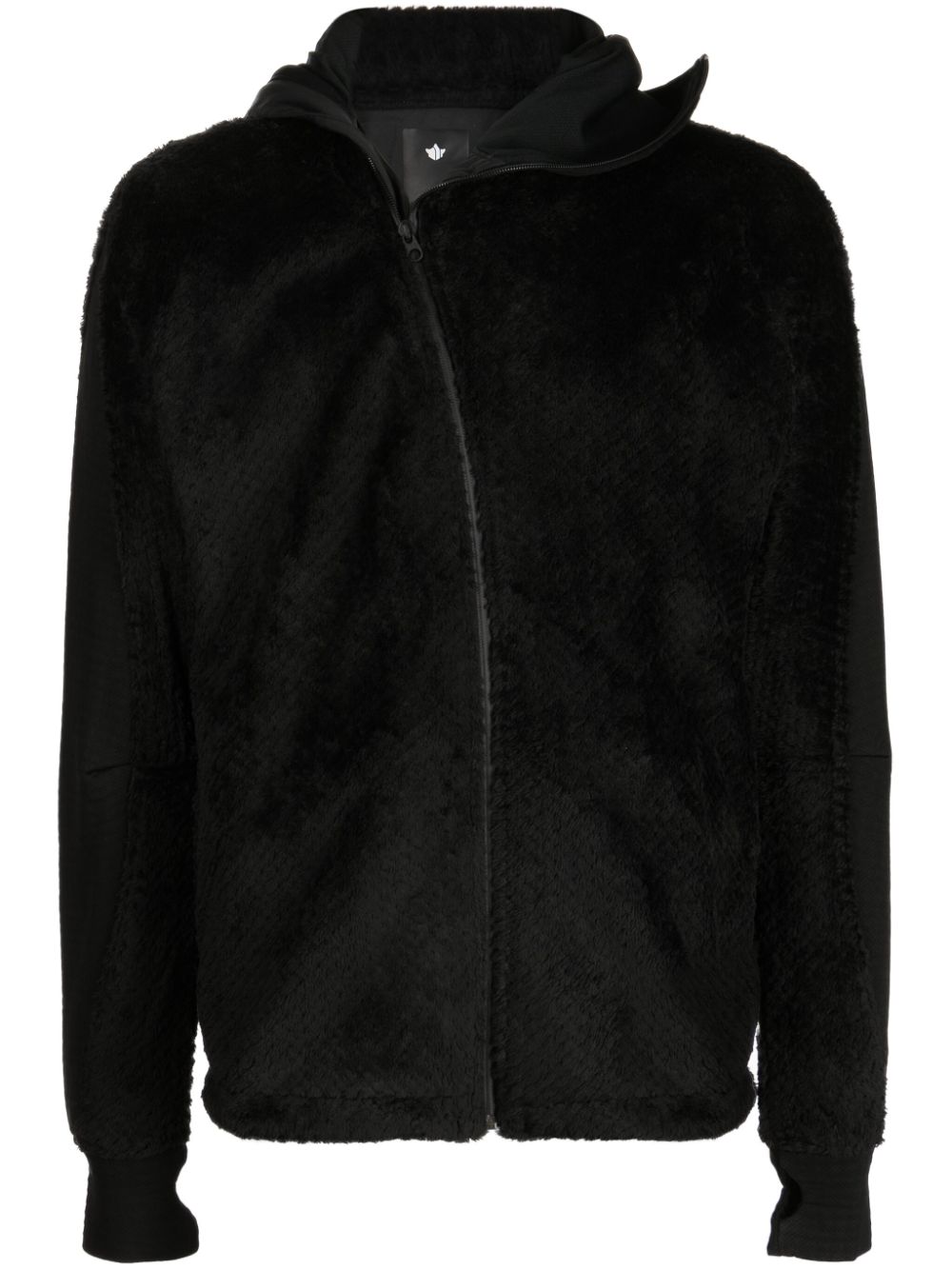 Men Hooded Jackets Maison-Kitsune Maharishi 4576 Fleece Hooded Jacket Black
