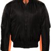 Men Bomber Jackets Maison-Kitsune Maharishi Hi-Vis MA-1 Padded Bomber Jacket Black