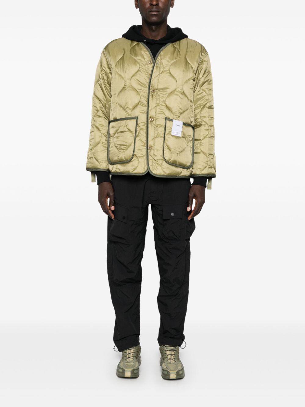 Maharishi multi-pocket Cargo Pants Black Maison-Kitsune Men Tapered Pants