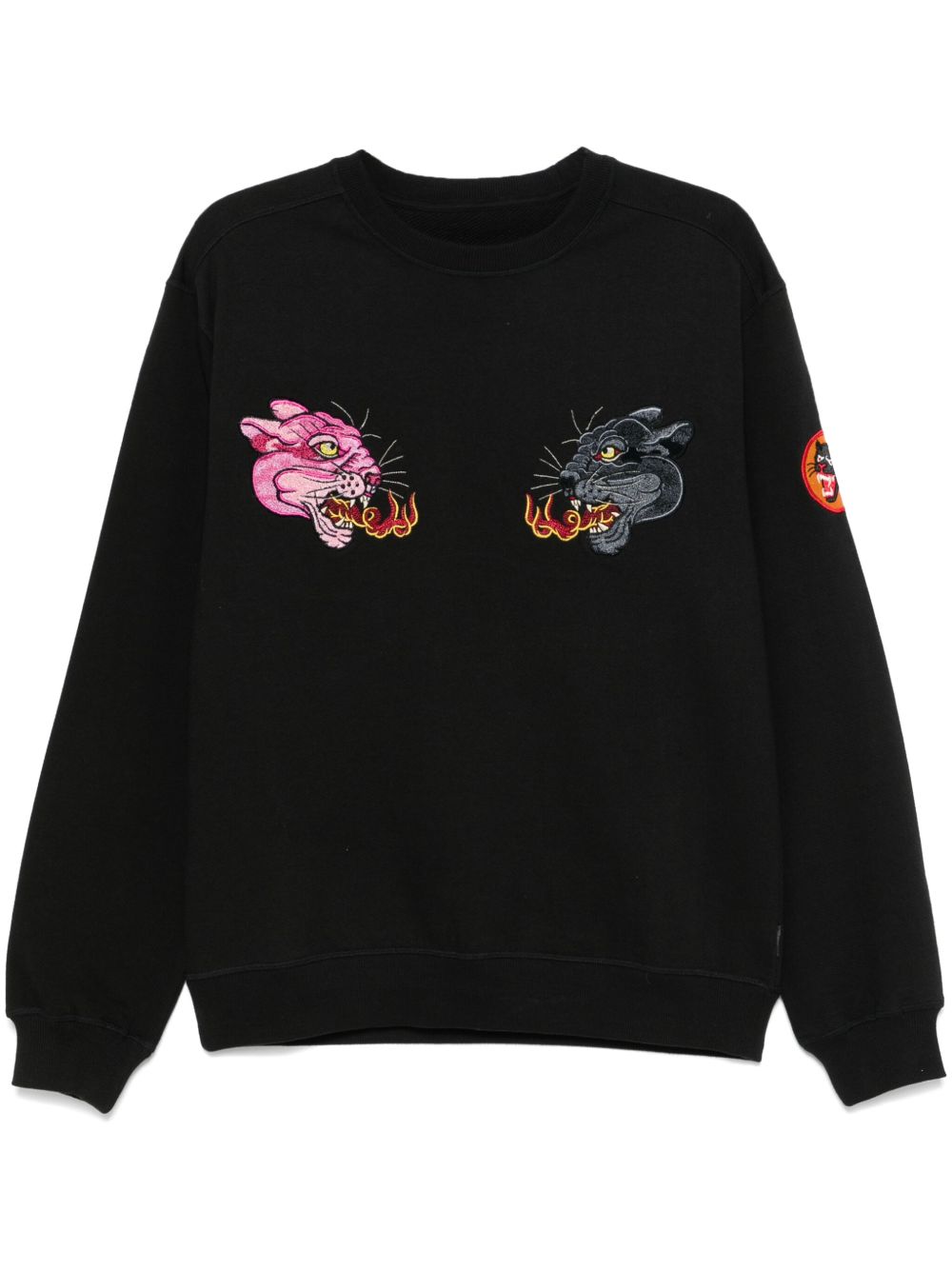 Maison-Kitsune Maharishi 5311 Duality Panther Sweatshirt Black Men Sweatshirts