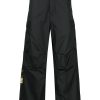 Maison-Kitsune Regular-Fit & Straight Leg Pants Men Maharishi Embroidered straight-leg Trousers Black