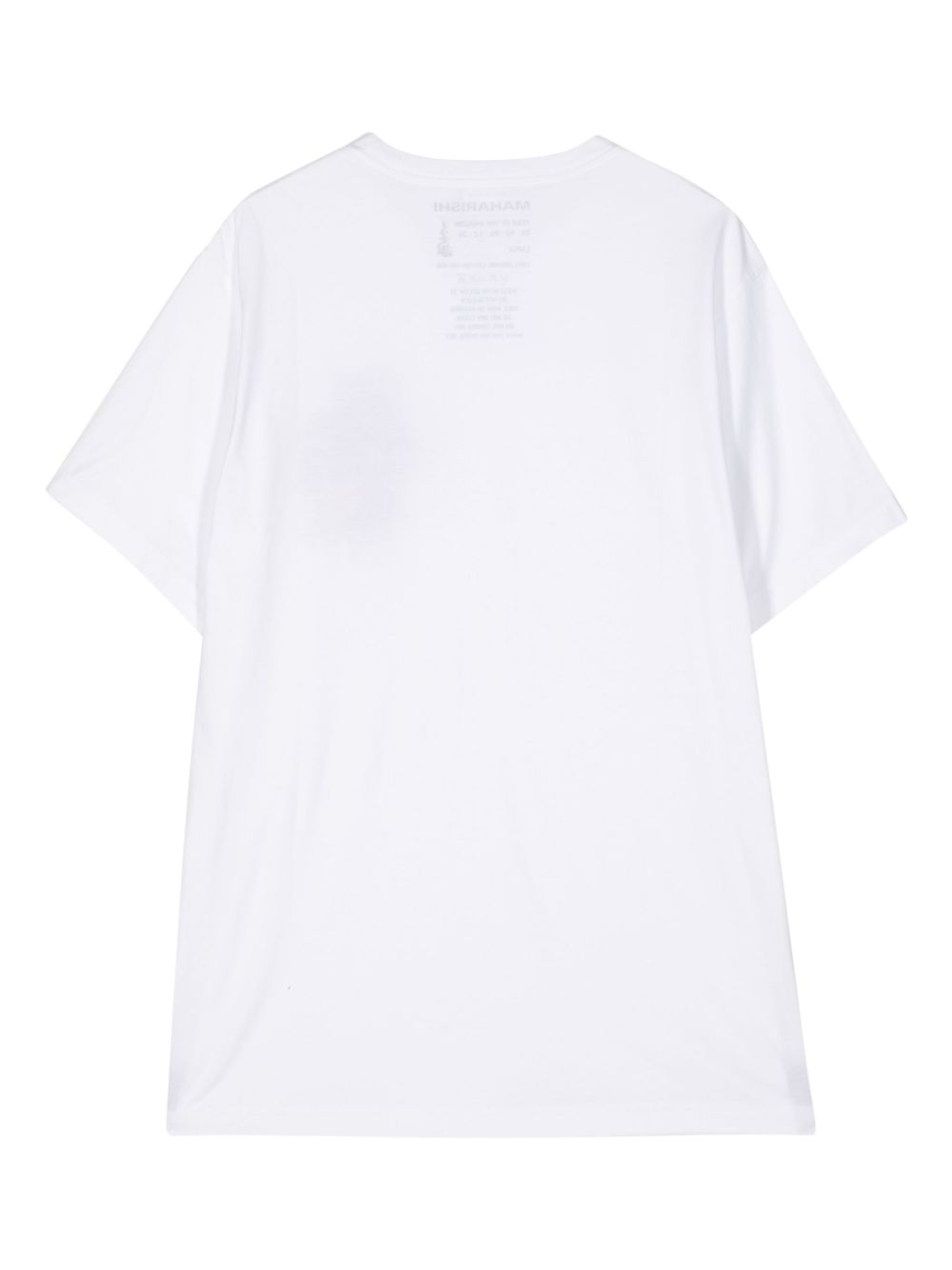 Men T-Shirts Maison-Kitsune Maharishi Tiger-embroidered Cotton T-shirt White