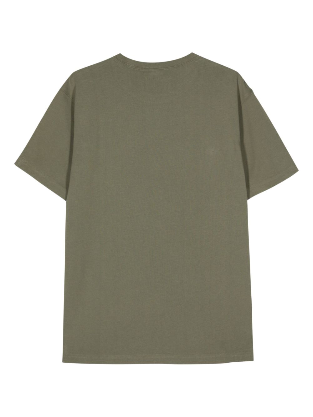 Men T-Shirts Maison-Kitsune Maharishi Tiger-embroidered Cotton T-shirt Green