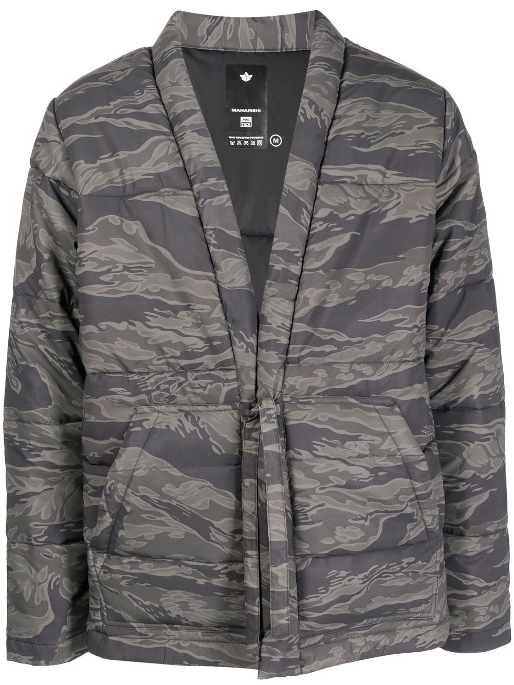 Maharishi camouflage-print Padded Jacket Grey Men Down Jackets Maison-Kitsune