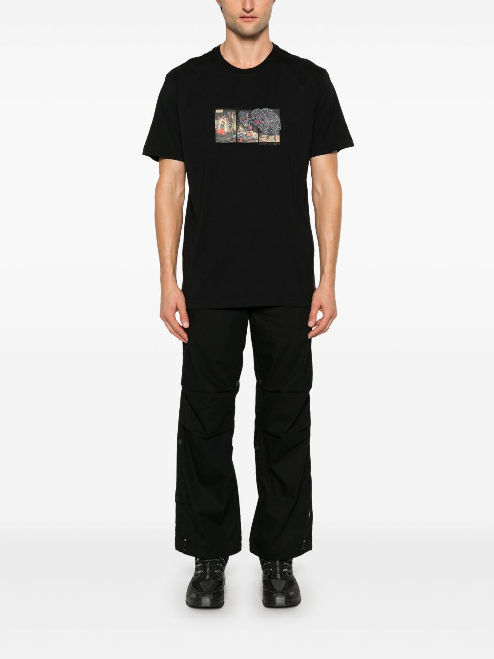 Men Regular-Fit & Straight Leg Pants Maison-Kitsune Maharishi 5304 Original Trousers Black