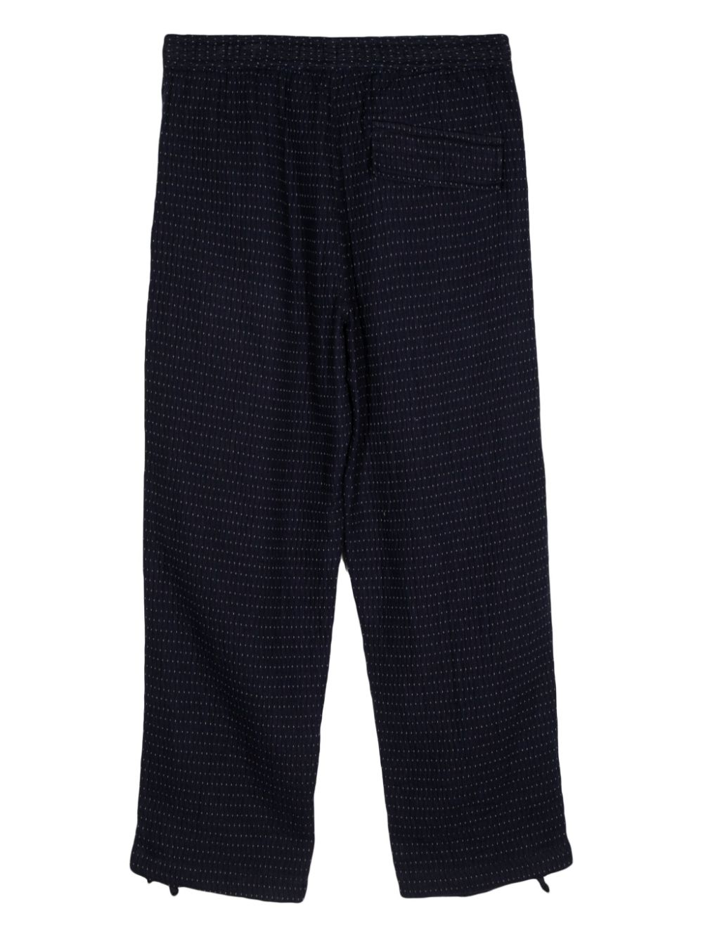 Maharishi Noragi drop-crotch Cargo Trousers Blue Men Drop Crotch Pants Maison-Kitsune