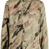 Maharishi camouflage-print logo-embroidery Shirt Brown Men Shirts Maison-Kitsune