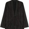 Maharishi Wagara Striped Jacket Black Men Blazers Maison-Kitsune