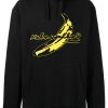 Maison-Kitsune Maharishi logo-patch Cotton Hoodie Black Men Hoodies