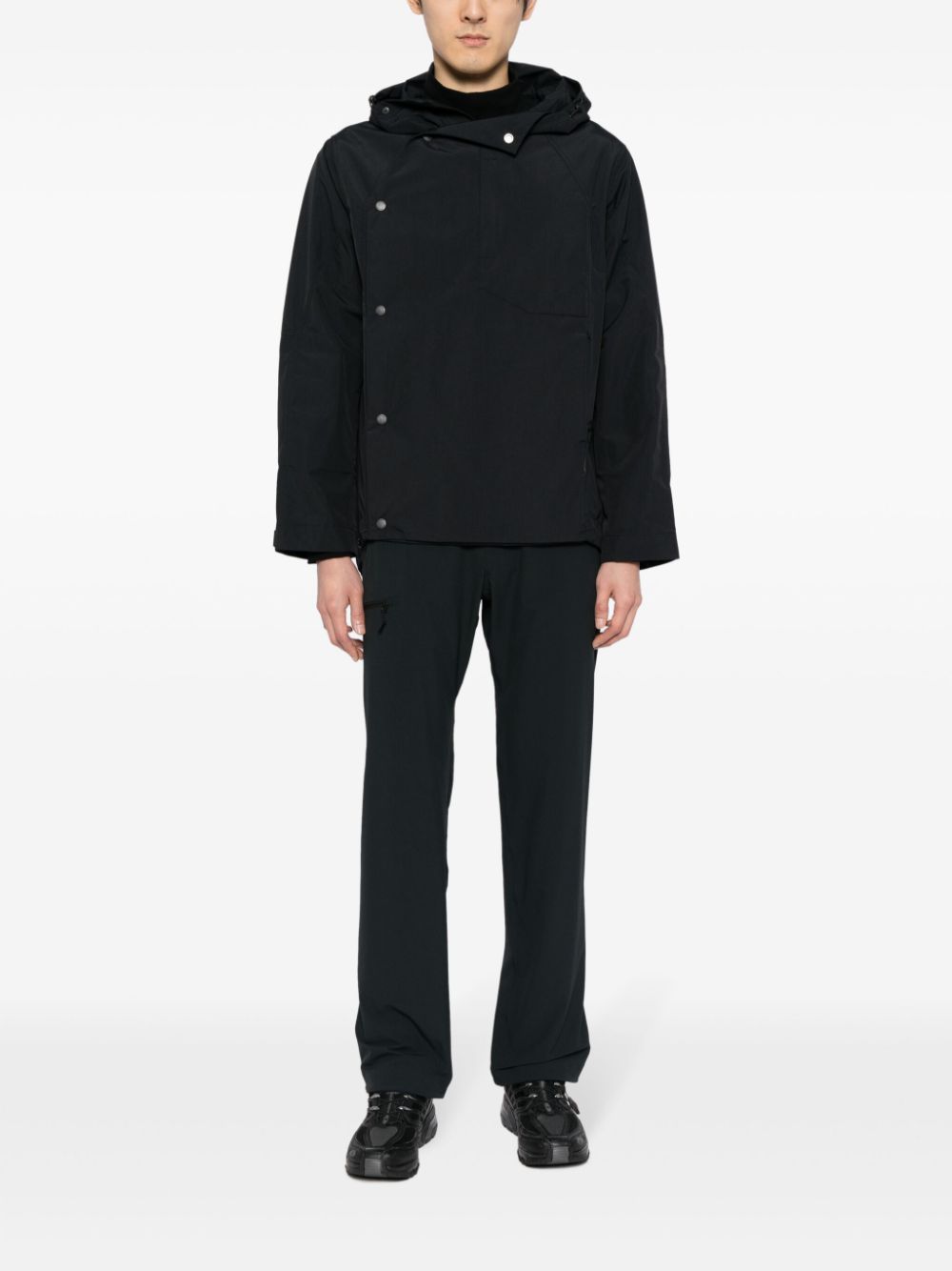Maharishi 1074 Waterproff Hooded Jacket Black Maison-Kitsune Men Sport Jackets & Windbreakers
