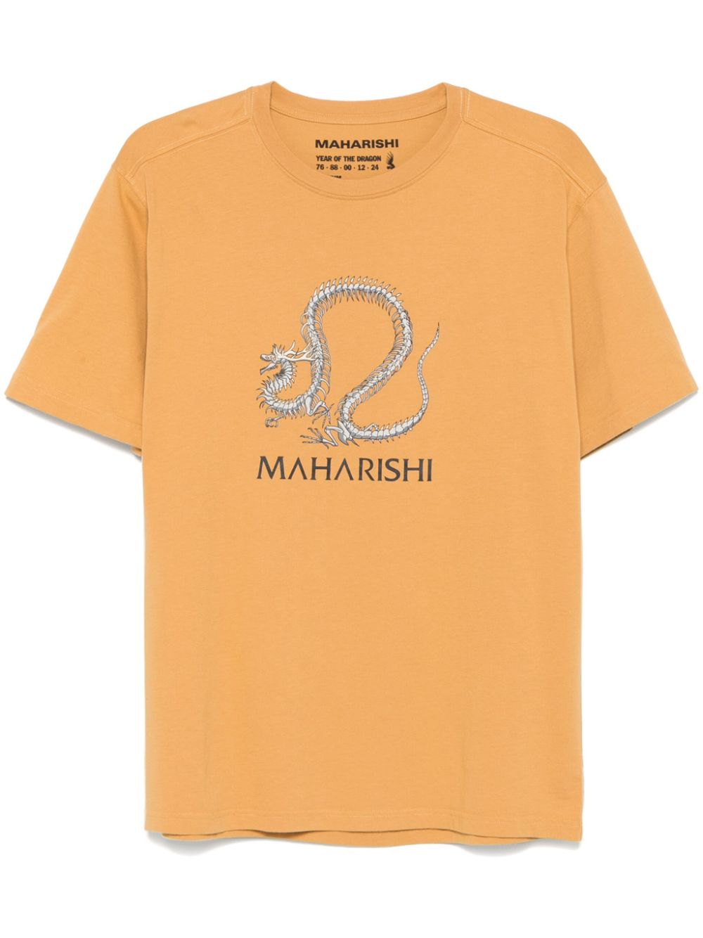 Maharishi Fossil Dragon T-shirt Brown Maison-Kitsune Men T-Shirts