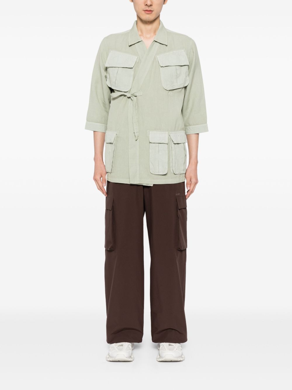 Maison-Kitsune Shirt Jackets Men Maharishi Jungle Shirt Jacket Green