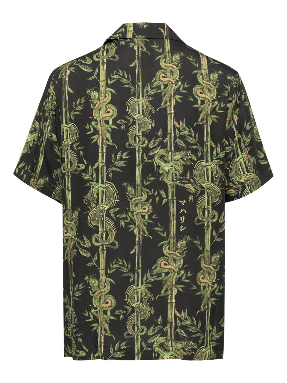 Maharishi Dragon Bamboo Shirt Black Men Shirts Maison-Kitsune