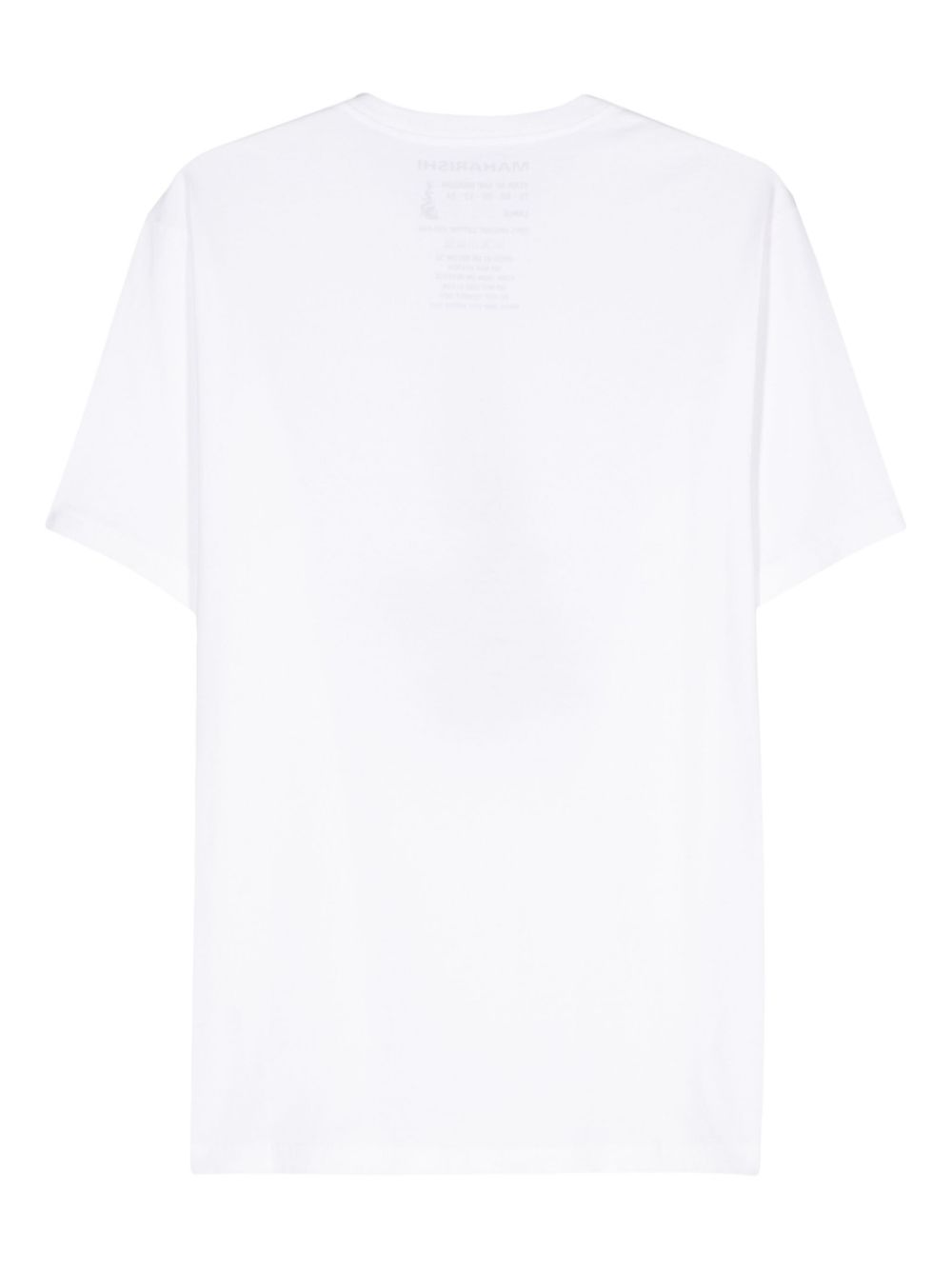 Maison-Kitsune T-Shirts Men Maharishi Original Dragon Cotton T-shirt White