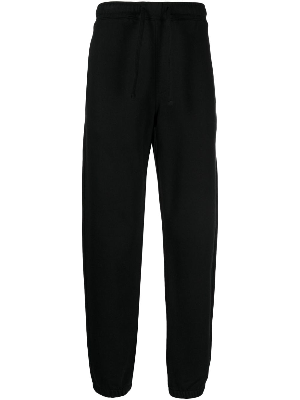 Maharishi logo-embroidered Track Pants Black Men Sweatpants Maison-Kitsune